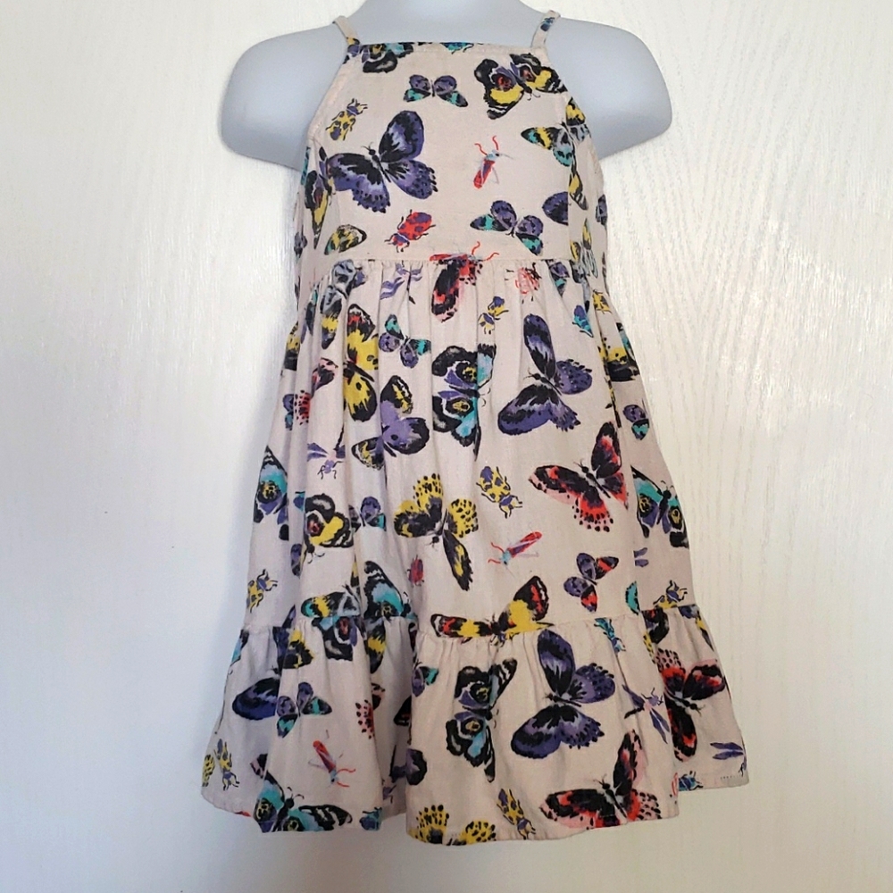 Butterfly and grasshopper toddler dress